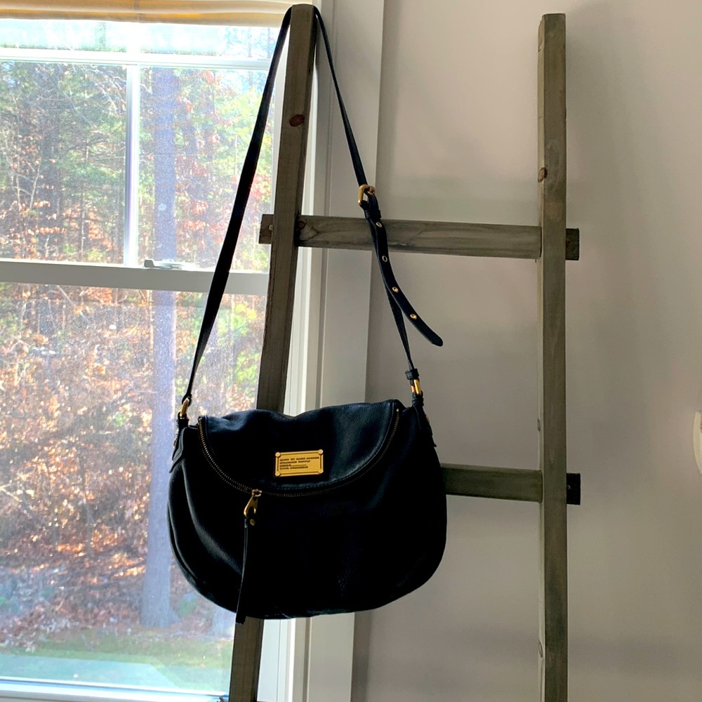 Marc by Marc Jacobs black leather crossbody bag